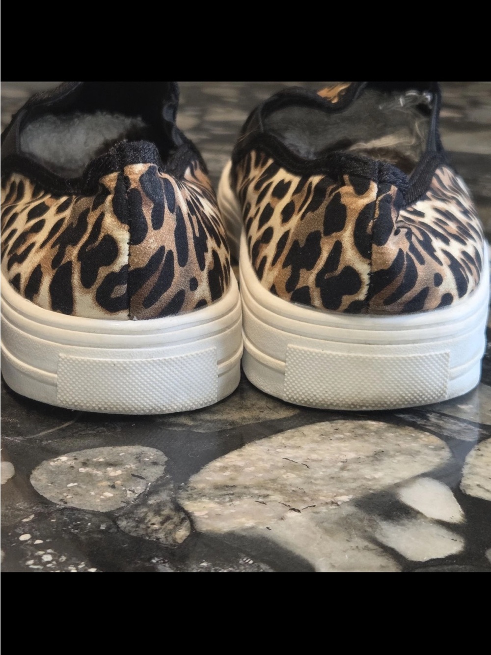 Women's Eccentric Leopard Print Slip On Sneakers Shoes US Size 9 EU Size 40 - Picture 4 of 7